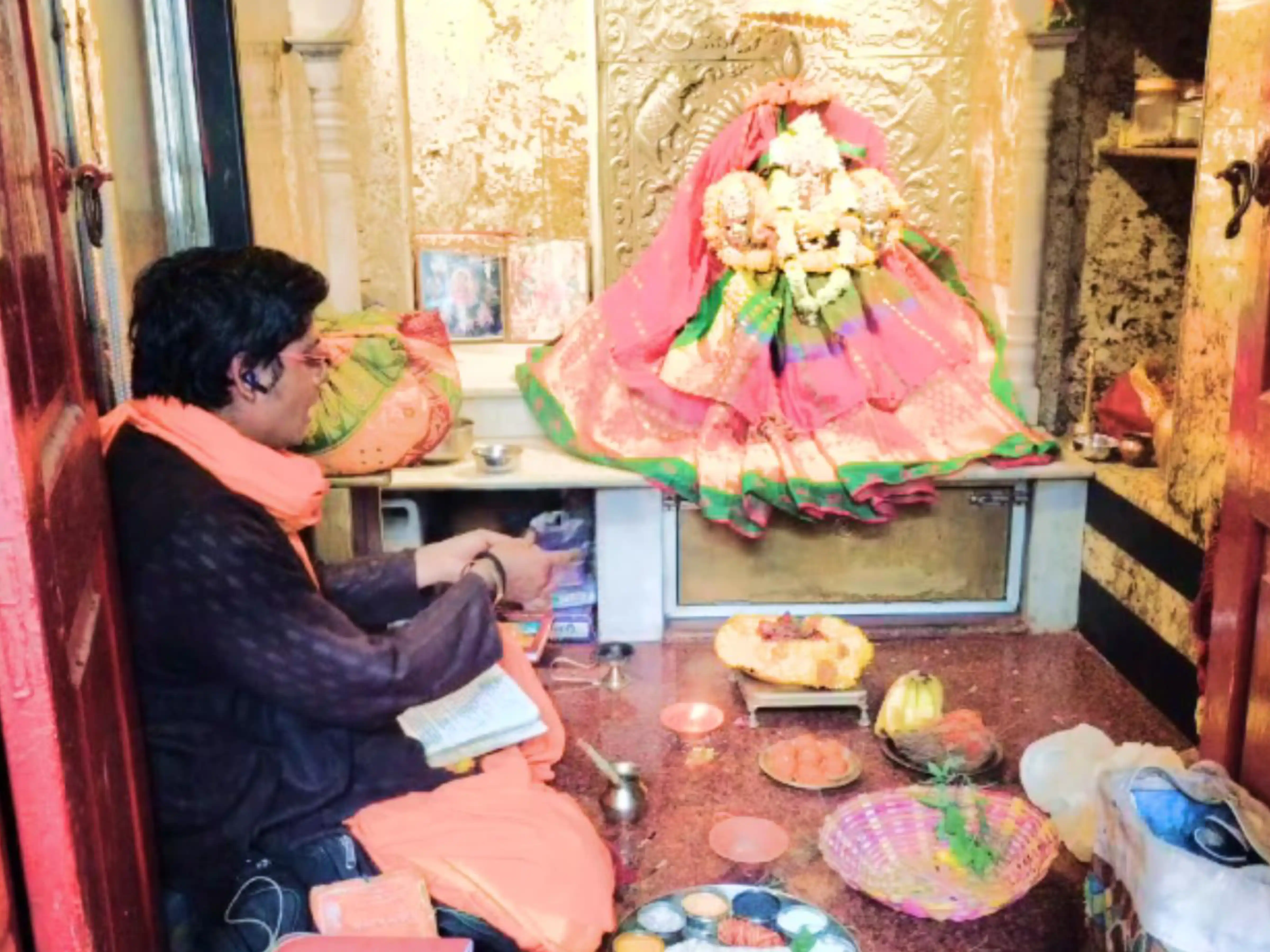 Recent puja for Mahesh Prajapati